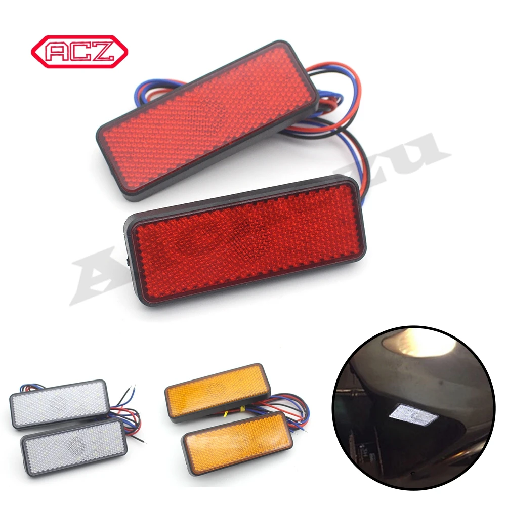 

Motorcycle Reflector Tail Brake Turn Signal Light Lamp 24LED Car/ATV LED Reflectors/Truck Side Warning Lights 3 colors