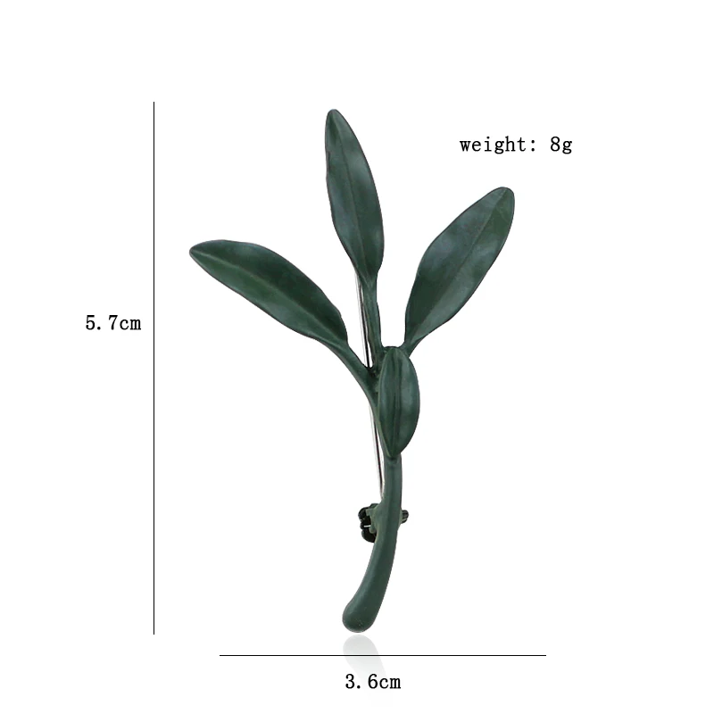 Креативные Броши с изображением растений шалфея зеленого красного черного