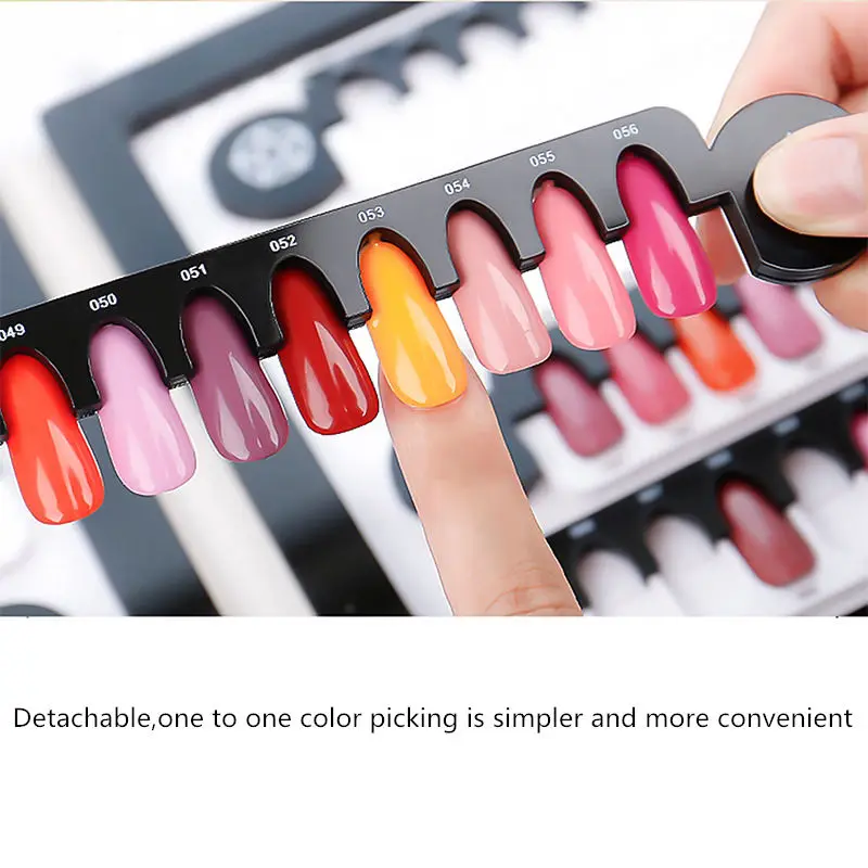 24 Сетки Съемный магнит накладные ногти дизайн гель лак цветная карта Таблица