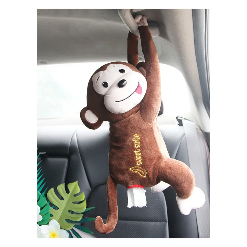 Автомобильная коробка для салфеток с изображением обезьяны из мультфильма