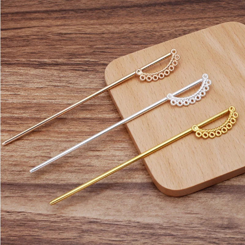 

5pcs 120mm Porous Hair Fork Hair Sticks Hair Pin Hairpins Needle Headwea Jewelry Findings DIY Hair Accessories Wholesale
