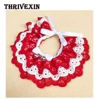 dog cat collar bell lace pet scarf pet collar for dog and cat neckerchief bib pets dogs cats accessories pet supplies puppy