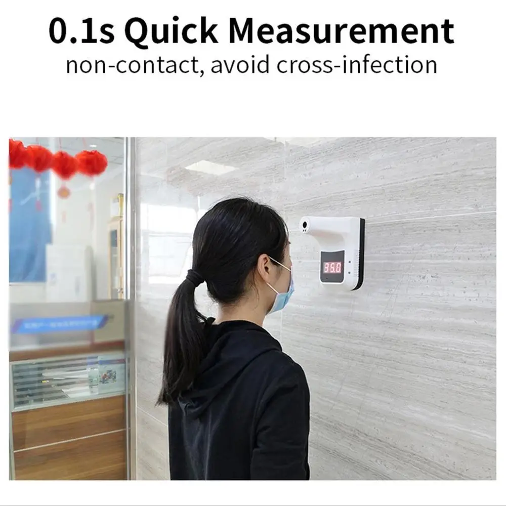 Настенный бесконтактный термометр K3 инфракрасный цифровой ЖК дисплей лазерный