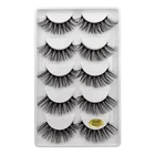 MEISHENJIE 5 пар 3d норковые ресницы ручной работы макияж Искусственные ресницы искусственная норка макияж полная полоса ресниц