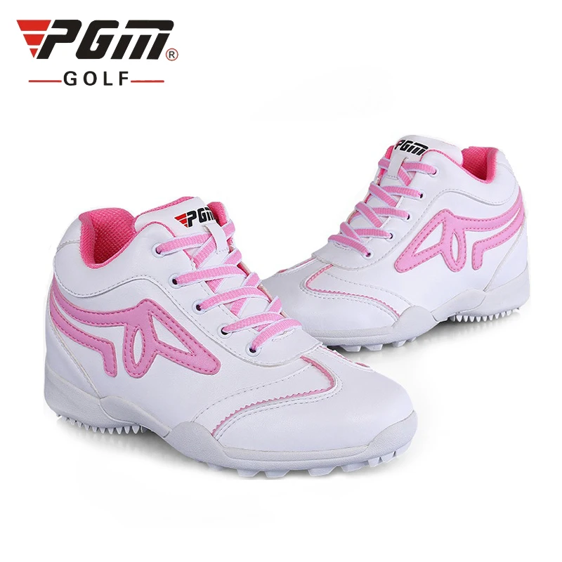 

Pgm Women High Top Golf Shoes Waterproof Soft Leather Sneakers Ladies Breathable Lace Up Wearable Sports Trainers B2856