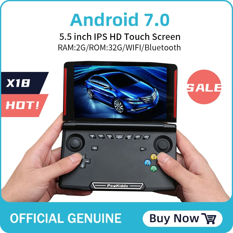 Горячая X18 Andriod портативная игровая консоль 5 дюймов 1280*720 экран MTK8163
