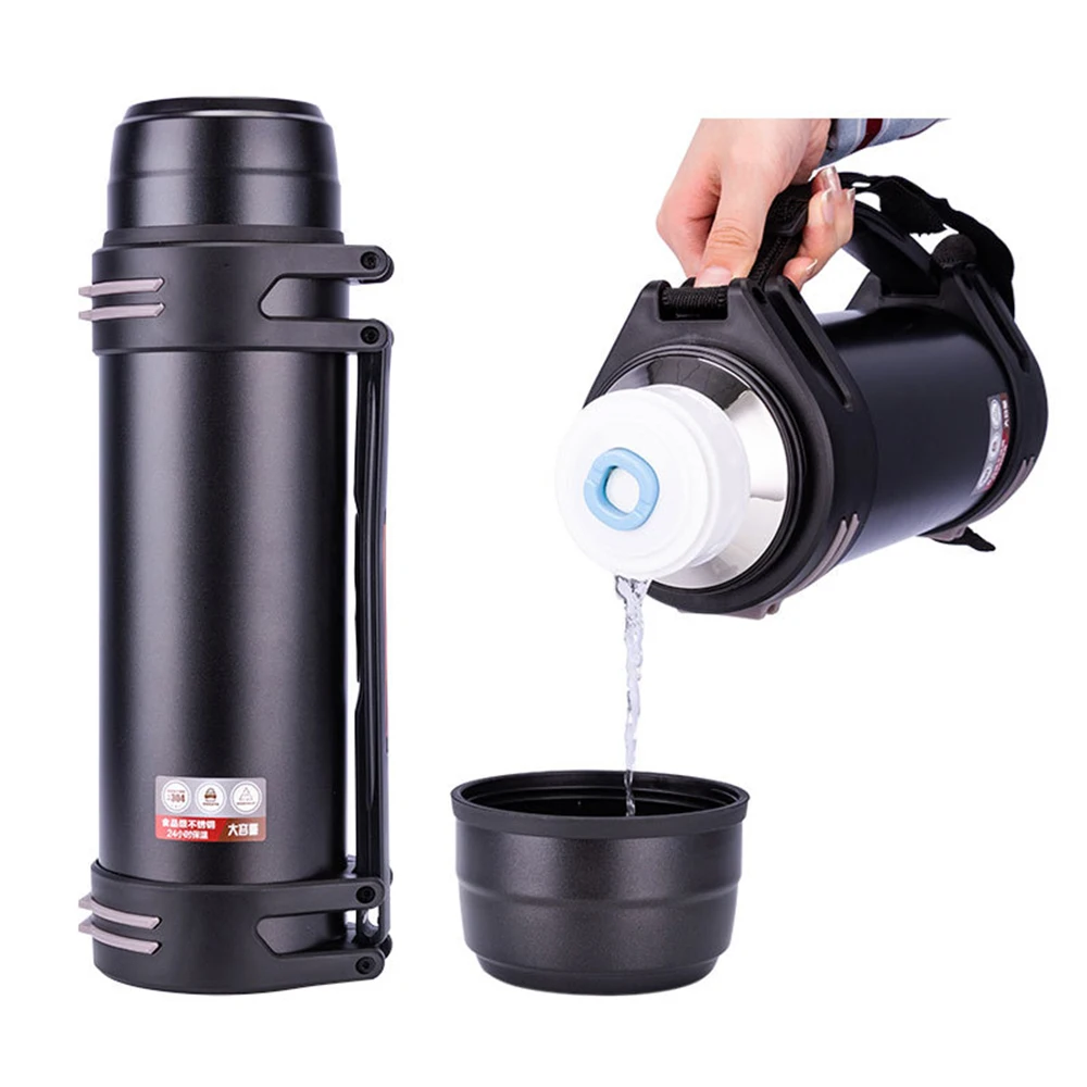 

1600/2000/2500ml Thermos Vacuum Insulated Cup Outdoor climbing thermos kettle Stainless steel thermos cup Sports Flask