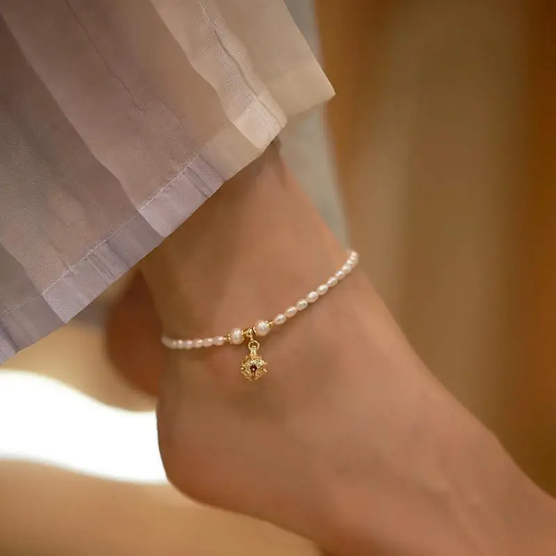 S Серебряное украшение нишевой дизайн кольцо с жемчугом колокольчики были