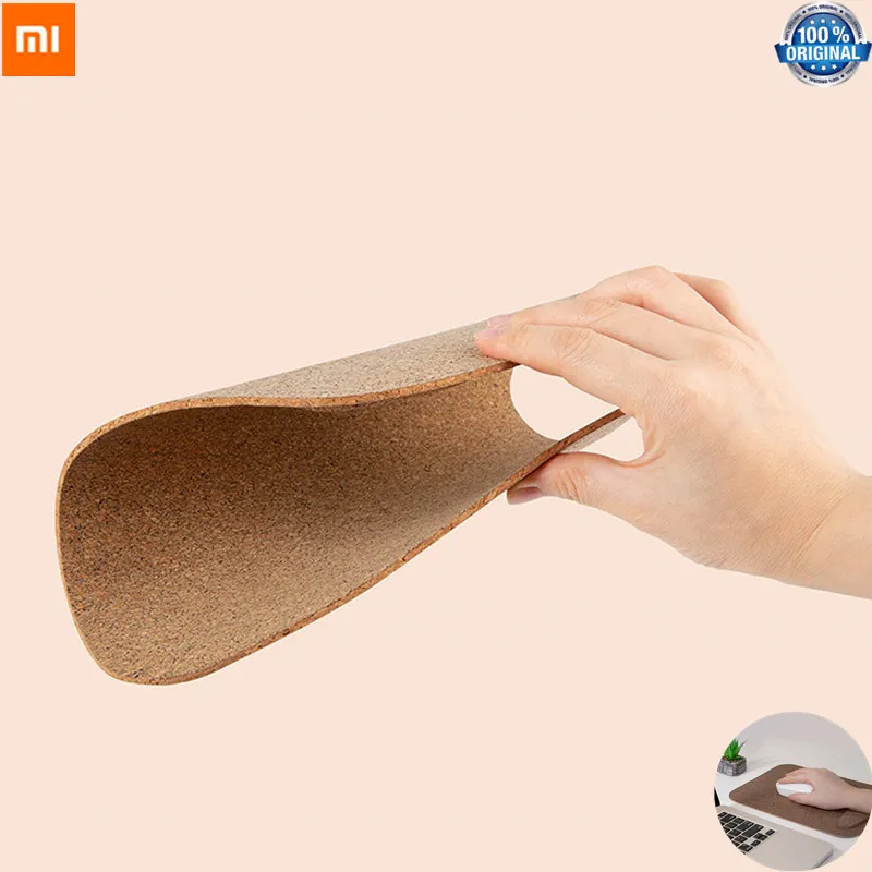 Xiaomi водонепроницаемый коврик для мыши защита от пятен натуральная Хвойная древесина запястья коврик для мыши сын дуба износостойкий портативный карбонизированный