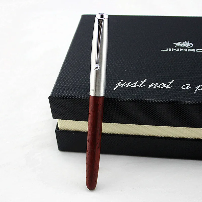 Ручка перьевая Jinhao 51 из натурального дерева полностью деревянная иридиевая 0 5