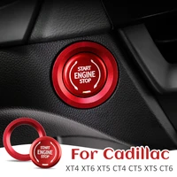 fit for cadillac ct4 ct5 xt4 xt6 xts ct6 xt5 car engine start aluminium alloy button replace cover stop switch accessories