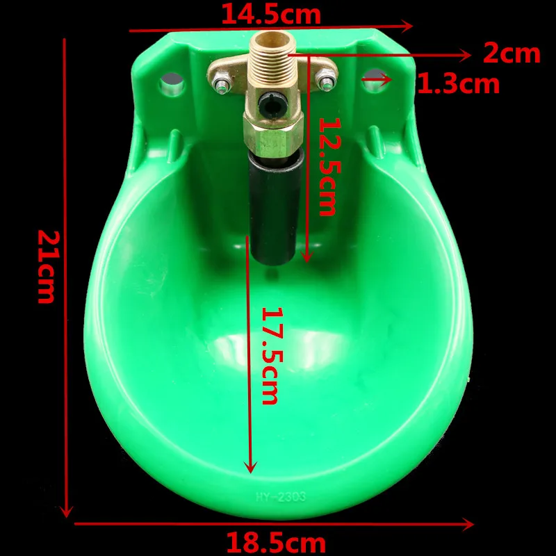 Медный клапан для коров овец свиней мисок воды инструмент питья животных чашка