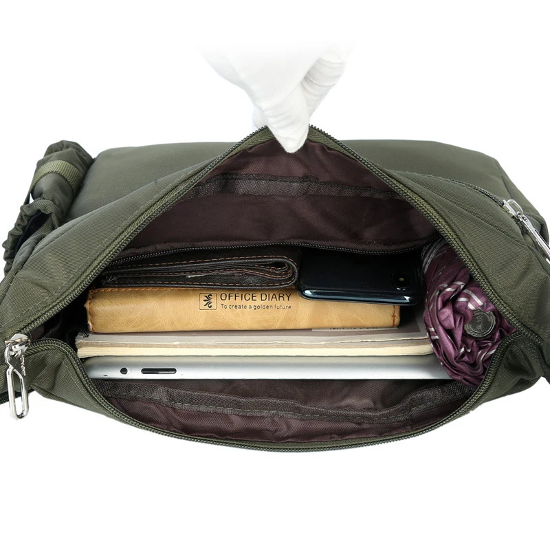 Мужская нейлоновая сумка IVOTKOVA модная повседневная водонепроницаемая мессенджер