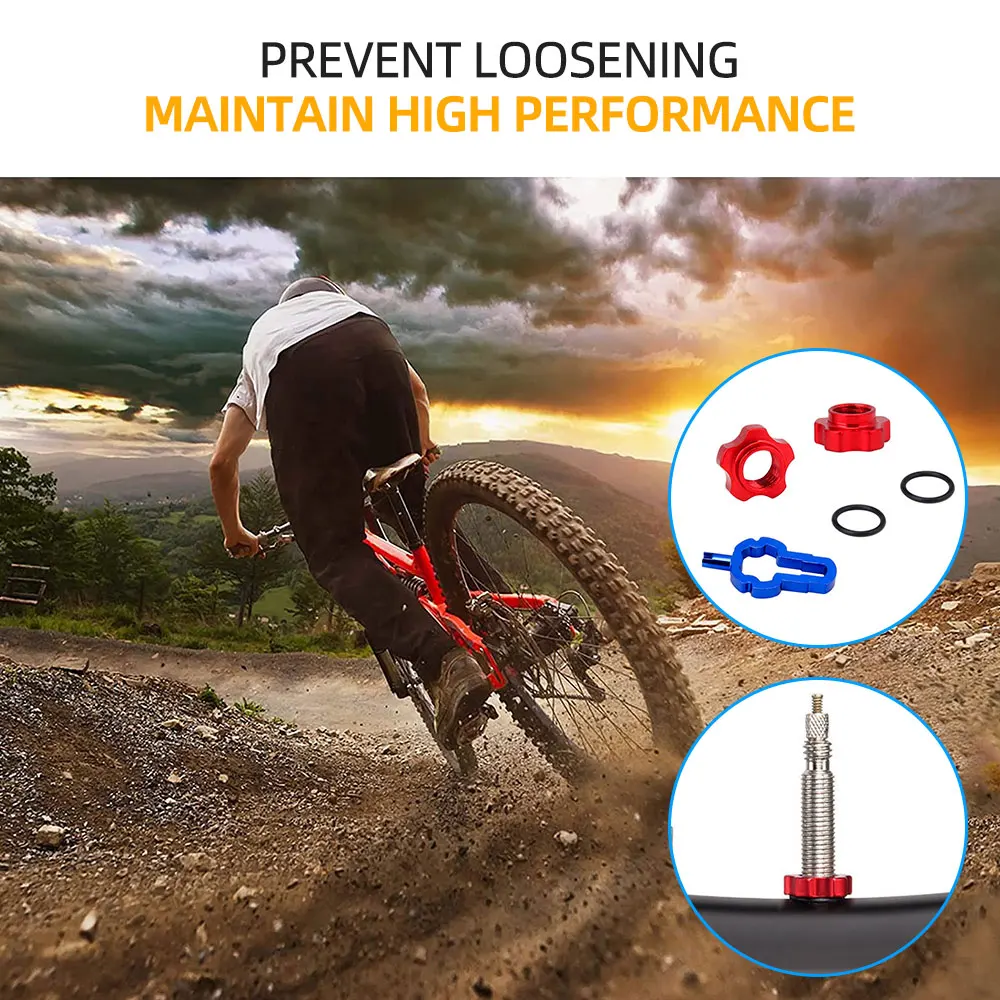 

Presta/Schrader Valve Bicycle Wheel Converter Nut Rim Tools Conversion Nut with Installation Wrench for MTB Mountain Road Bike