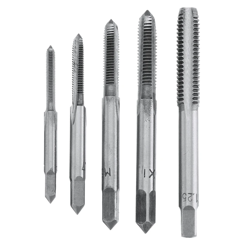 

6Pcs M3-M8 Tap Drill Set T Handle Ratchet Tap Wrench Machinist Tool With Alloy Steel Screw Tap Hand