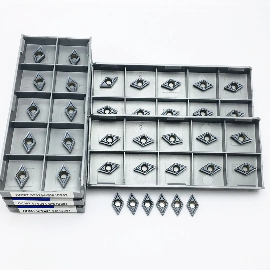 

DCMT070204 SM IC907 DCMT070204 SM IC908 external turning tool metal turning tool CNC blade lathe parts tool promotion