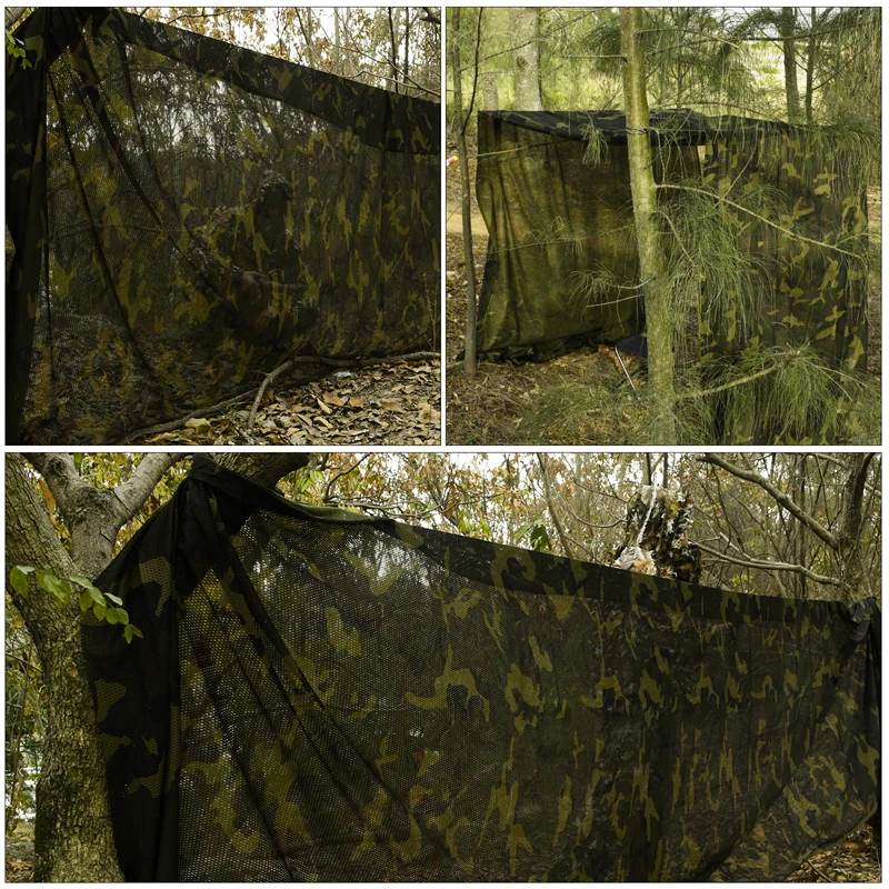 Simple Camouflage Netting Awning Cover Mesh Fabric Cloth Shade Net Camo-Net Outdoor Courtyard Decoration | Спорт и развлечения