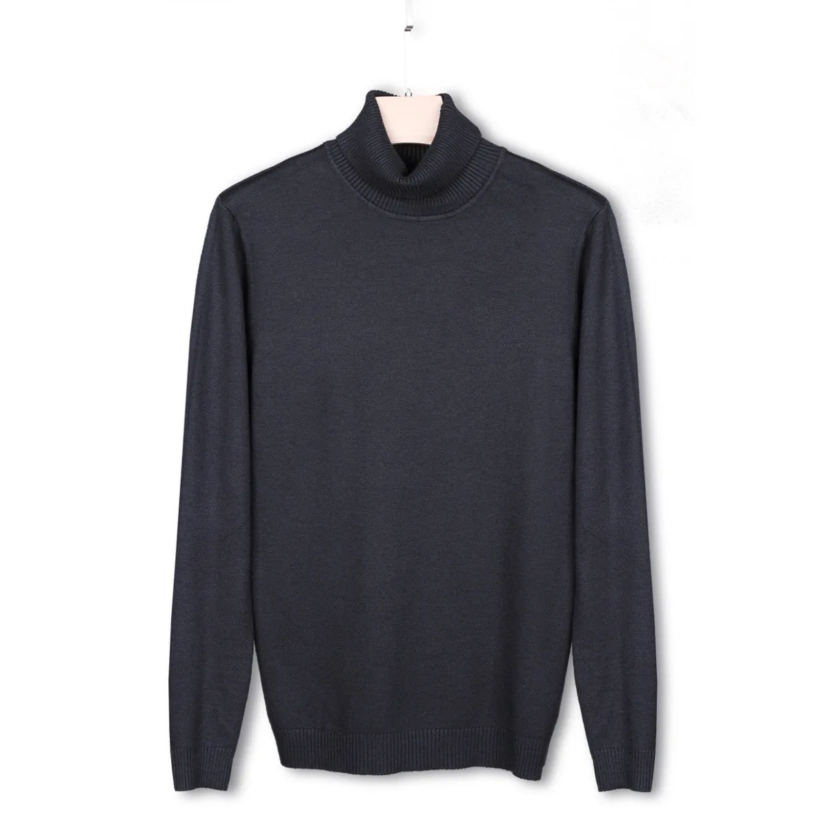 Водолазка для мужчин зимний свитер мужской s топ с высоким воротом милые