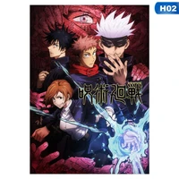 anime jujutsu kaisen hd canva wall poster art painting scroll sticker picture for bar home room decoration 420297mm