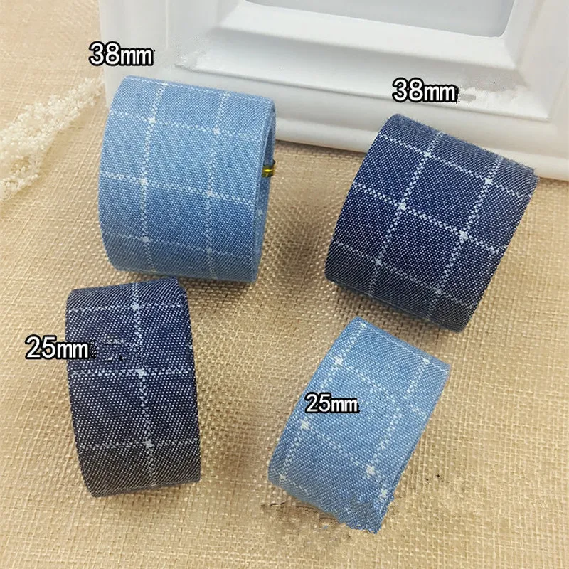 Клетчатая ткань хлопковая лента ручная работа заколка для волос бант с принтом