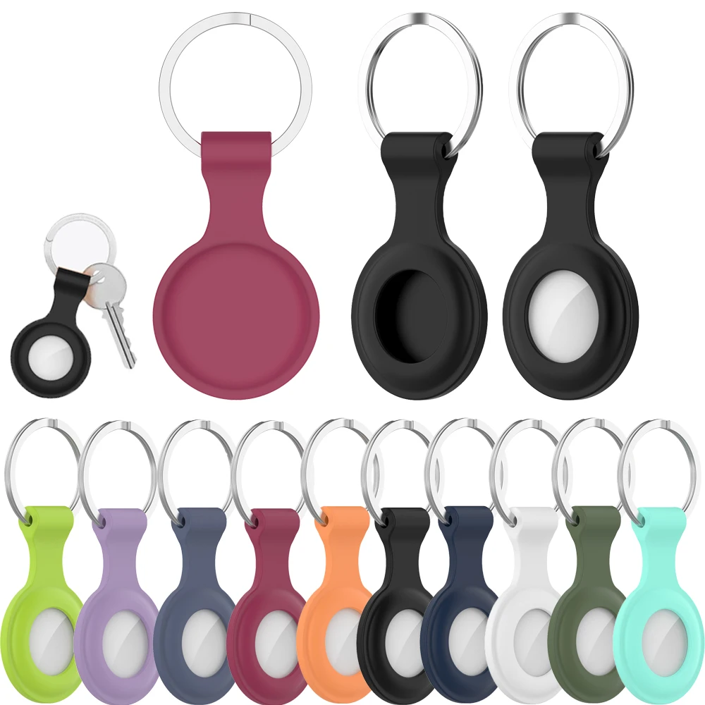 Для Apple Airtags расположение трекеры жидкий силиконовый защитный рукав висящей