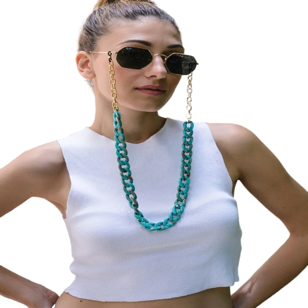 Акриловая цепочка для очков ручной работы в богемном этническом стиле 2021 Модные