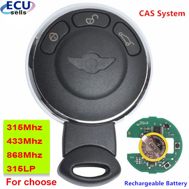 Смарт ключ с дистанционным управлением 3 кнопки ID46 чип 315LP/315 МГц/433 МГц/868 МГц для BMW