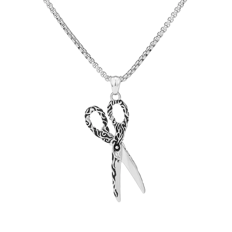 Scissor Neckalce для мужчин золотая цепочка-чокер BFF панк подарок косметолога Готический парикмахер ювелирные изделия Парикмахерская подвеска ожерелья