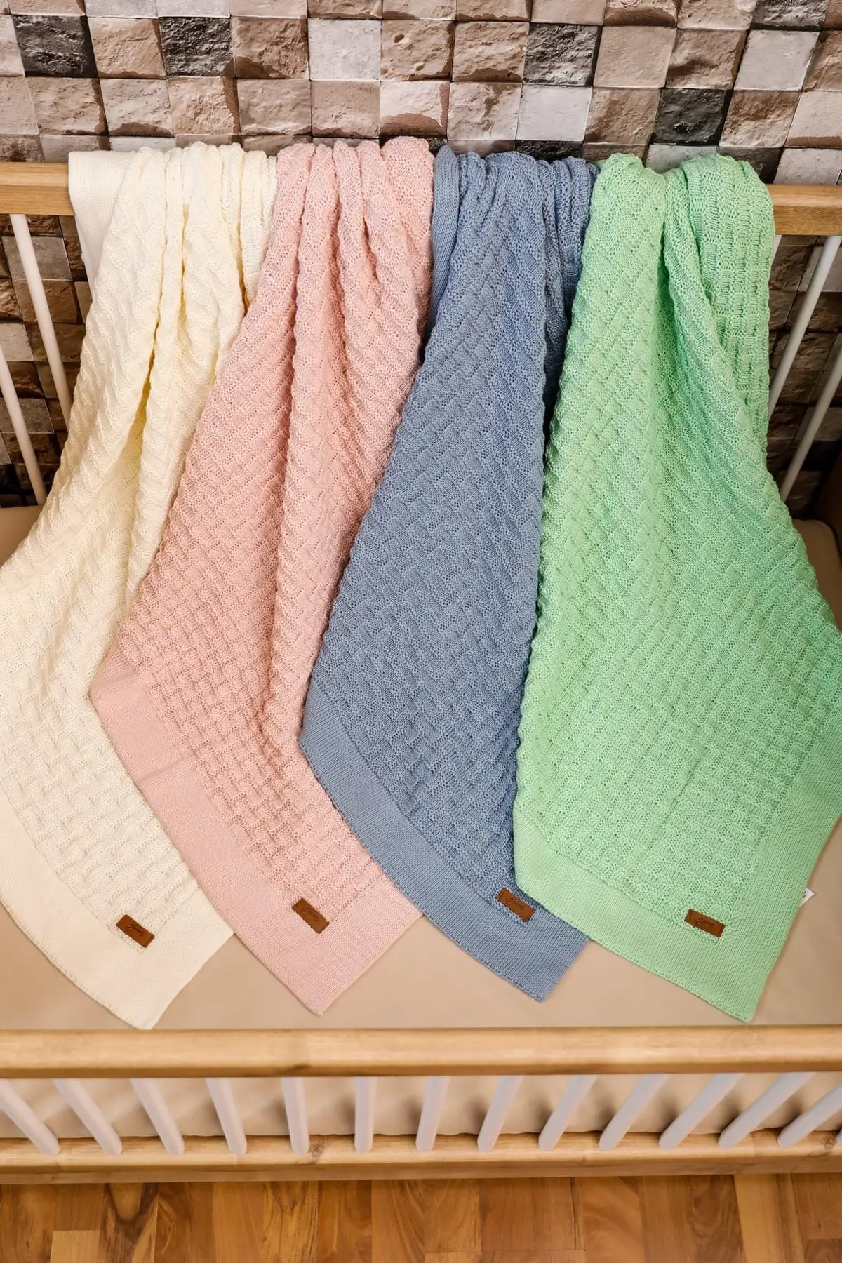 

Fairy tale Baby Blanket Blue 90 X90