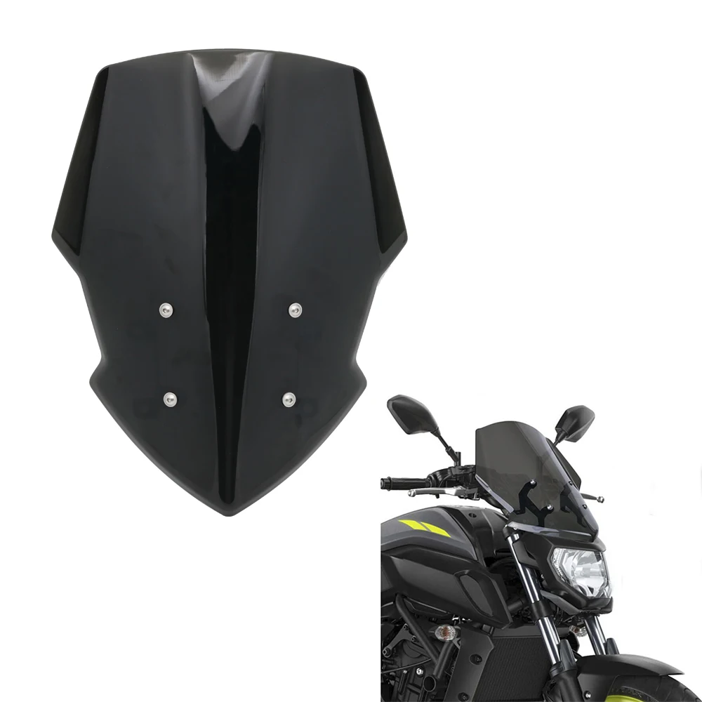 Ветровое стекло с монтажным кронштейном для YAMAHA MT07 MT 07 2018 2019 FZ FZ07 ветровые