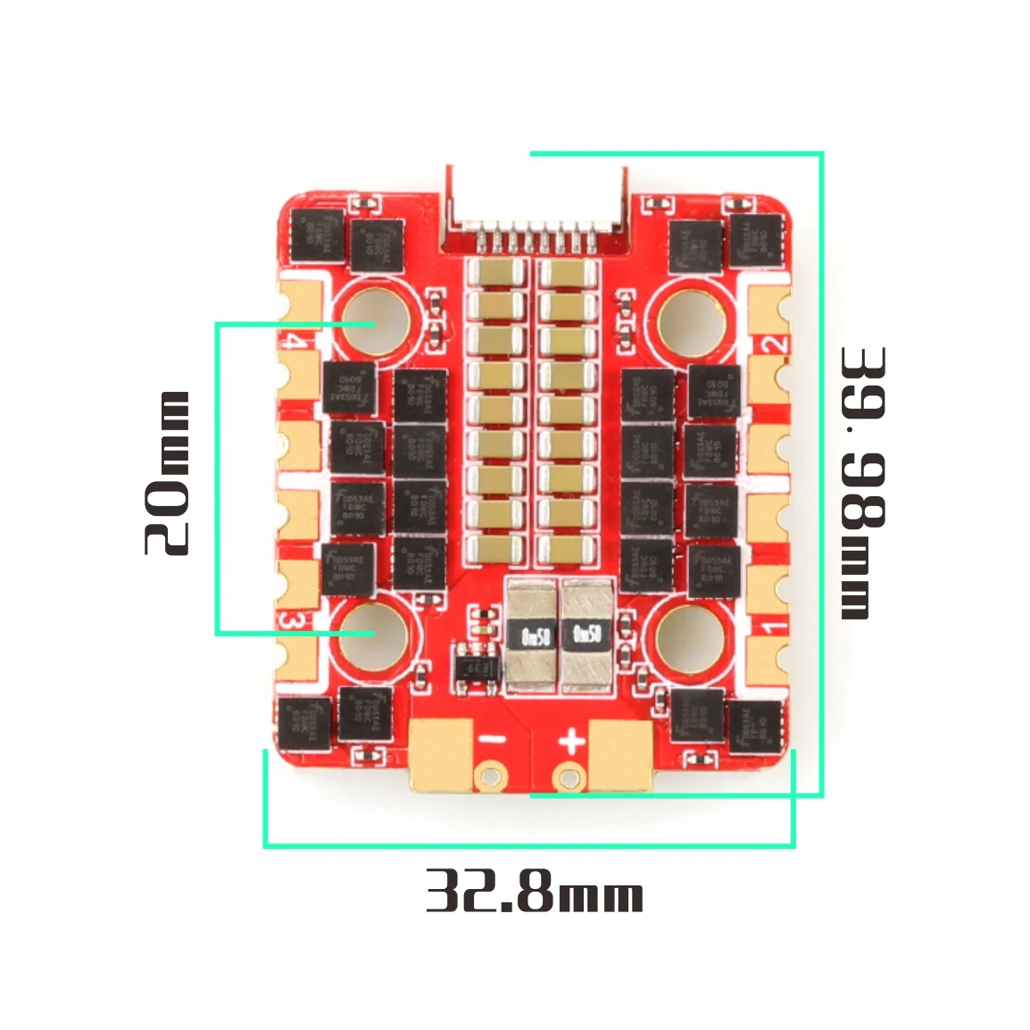 

HGLRC Zeus 4in1 45A с диагональю экрана 3-6S BLHeli_32 4in1 бесщеточный ESC 20x20 мм для RC FPV Racing Фристайл 4S 6S RC дроны