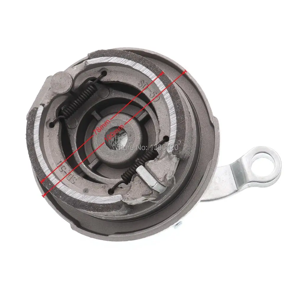 10 дюймов Барабанный тормоз с обувью подходит для грязи велосипед ямы заднего