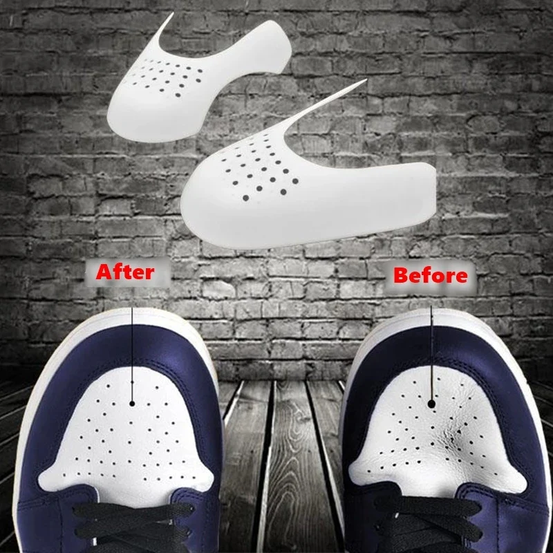 

2022 New Shoe Stand Shoe Care Sneaker Anti Crease Toe Caps Protector Stretcher Expander Shaper Support Pad Shoes Accessories