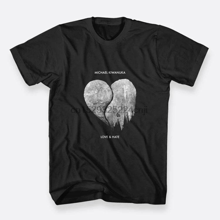 Майкл Киванука любовь ненавидные хлопковые футболки размер S-3XL черные мужские -