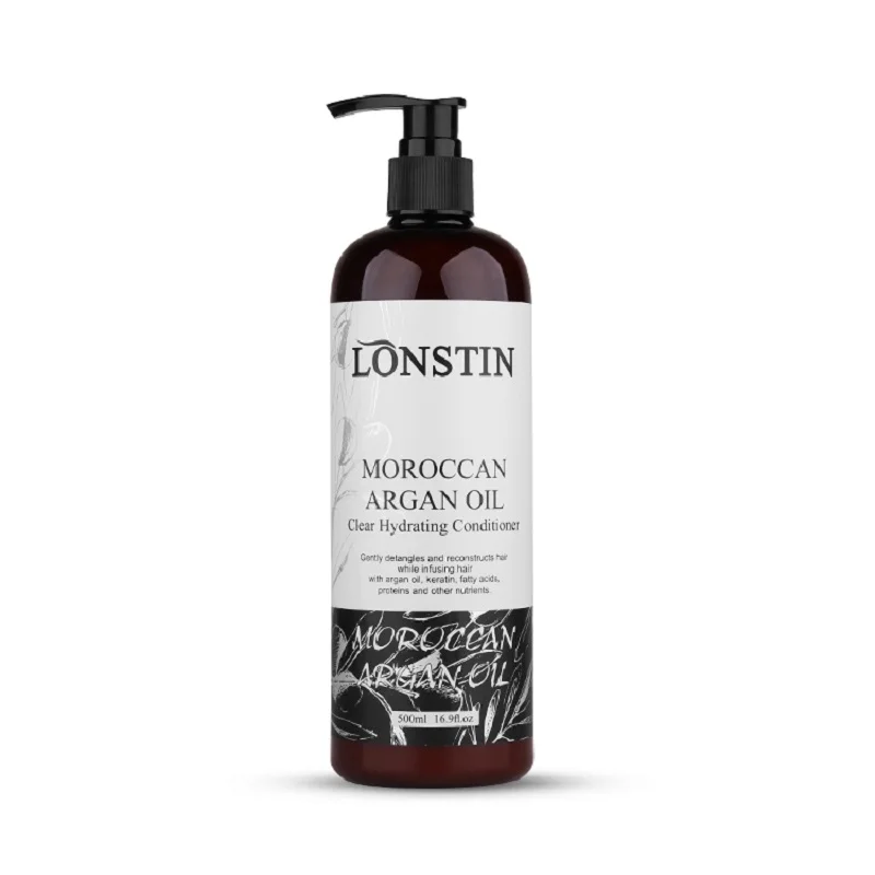 Восстанавливающий кондиционер для сухих волос Lonstin с аргановым маслом 500 мл