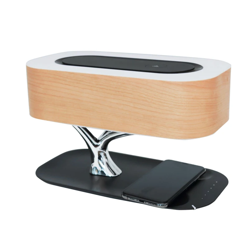 

Tree of Table Lamp Music Bluetooth Speaker WiFi Bed Lamp Led Light Mobile Phone Wireless Charging(QI) for Living Room