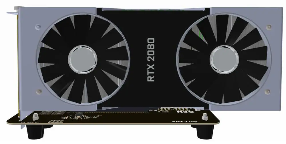 Кронштейн M.2 key M NVMe для внешней видеокарты с переходным кабелем PCIe3.0 x4 25 см 50 32Gbs ITX