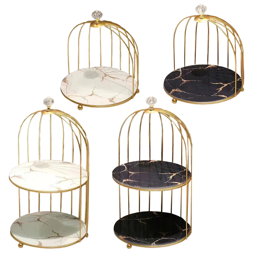cake stands with bird cage shaped luxury metal cupcake stand holder for party dessert fruits display free global shipping