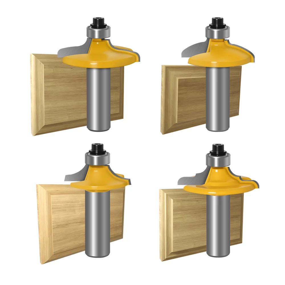 

1PC 1/2" 12.7MM 12MM Shank Milling Cutter Wood Carving Drawer Front & Cabinet Door Front Router Bit Set woodworking bits cutter