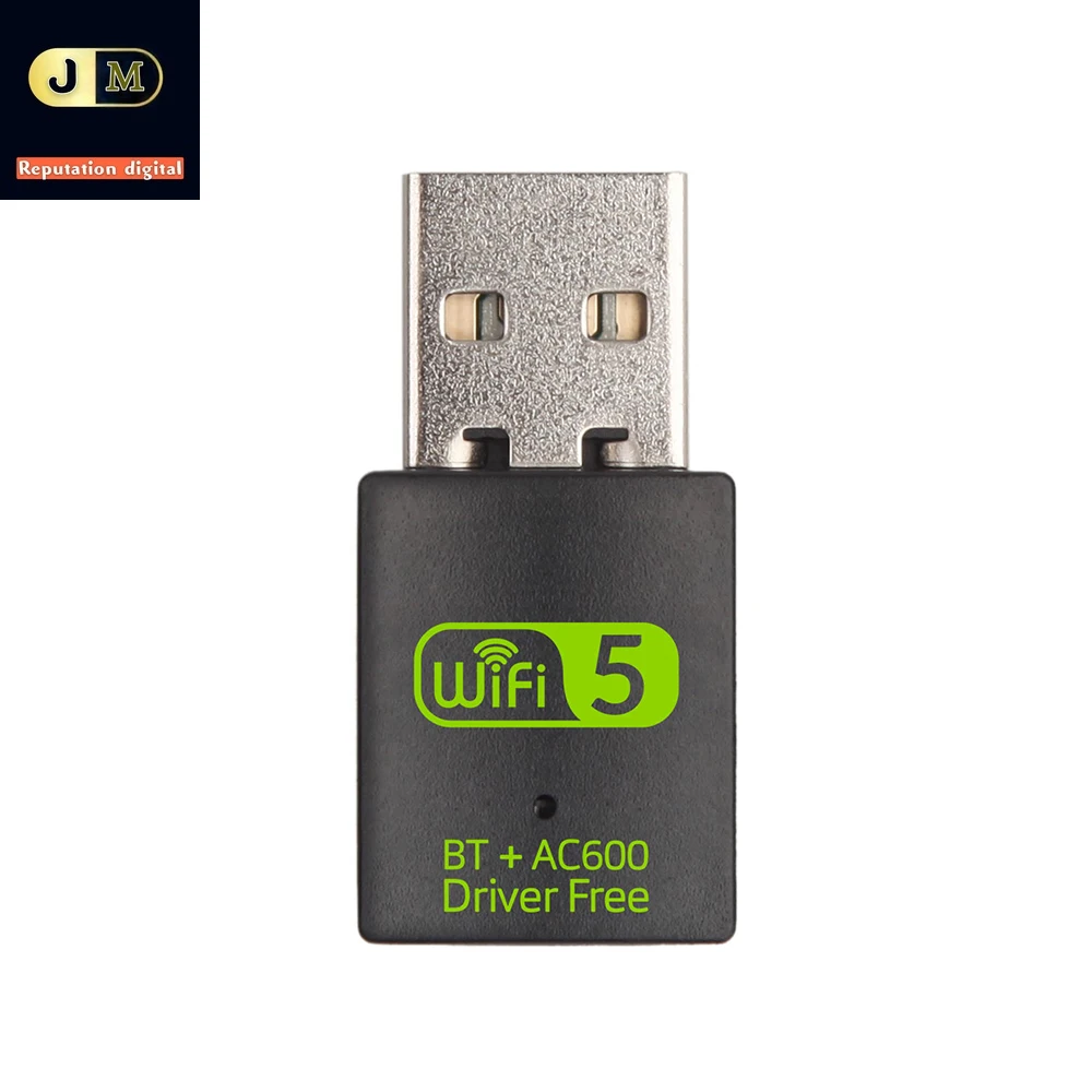 

600Mbps USB WiFi Adapter WiFi Bluetooth-Compatible 2in1 Dual Band 2.4G&5GHz Mini USB WiFi Dongle Network Wireless WLAN Receiver