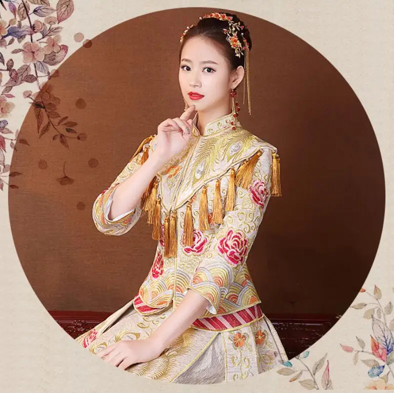 Распродажа одежды традиционное свадебное платье в восточном стиле Qipao Китайский