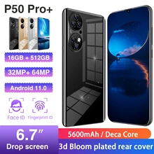 (World Premiere) P50 Pro+Huawei Smartphone 16GB+512GB, Global Version 5G Network Is Suitable for Huawei, Xiaomi, Samsung，iphone