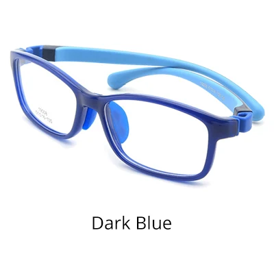 Dark Blue Ralferty, качественная силиконовая оправа для очков, для детей, для девочек и мальчиков, розовые спортивные очки для близорукости, класс, без диоптрий, оправа для очков K19008 - Цвет оправы: Dark Blue
