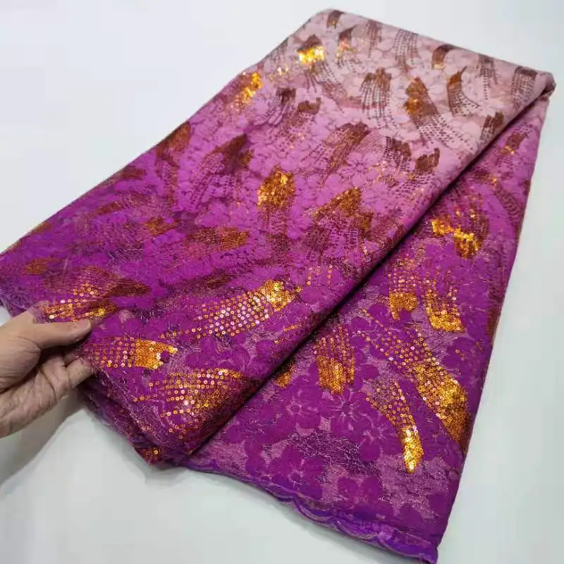 

Французская Тюлевая бархатная кружевная ткань 2021, высококачественные африканские нигерийские кружевные ткани с вышивкой и блестками для п...