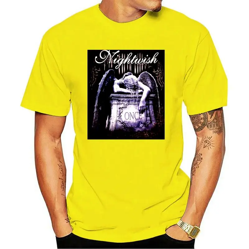 

Unisex White T Shirt S M L Xl 2xl 3xl Super New Nightwish - Once Symphonic Metal Band Men's Black T-shirt Size S To 3xl Cotton