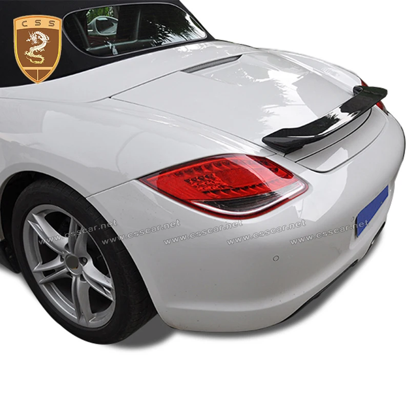 For Porsche 718 986 987 981 Cayman& Boxster PU body kit Rear Spoiler Wing Spoiler