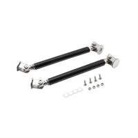 2pcs adjustable front bumper lip splitter strut tie professional durable bar support rod 10cm3 93inch high quality stainless
