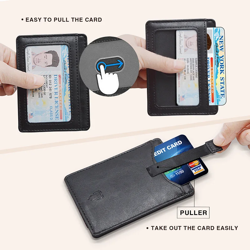 Новинка 2021 тонкий мужской кошелек держатели для кредитных карт с RFID защитой