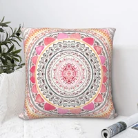 pastel bohemian mandala square pillowcase cushion cover creative zipper home decorative polyester pillow case room nordic
