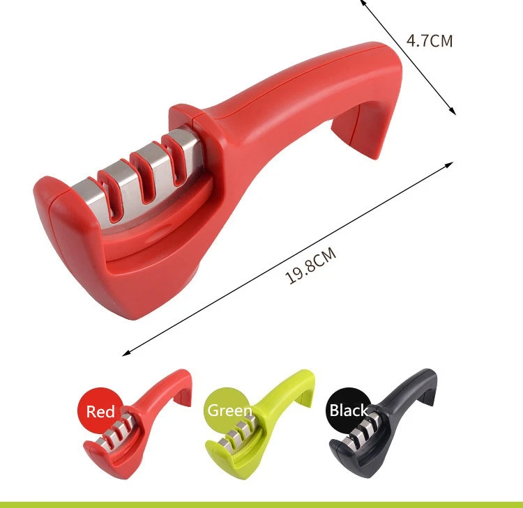 

Knife Sharpener 3 Stages Professional Whetstone Kitchen Sharpening Stone Tungsten Diamond Ceramic Grinder Chef Accessories Tool